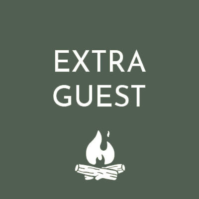 Extra Guest for The Retreat Glamping - with The Retreat camp fire logo icon